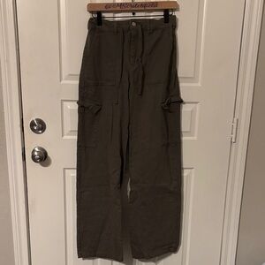 Re Generation celebrity pink green wide leg Cargo Pants 5 27
